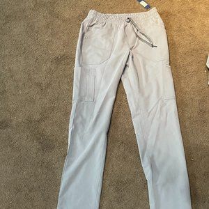 JAANUU WOMEN'S gray 8 pocket slim cargo pant